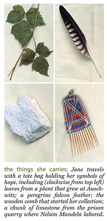 Items Jane Goodall carried with her when traveled