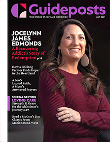 Jocelynn James Edmonds on the cover of the May 2021 issue of Guideposts