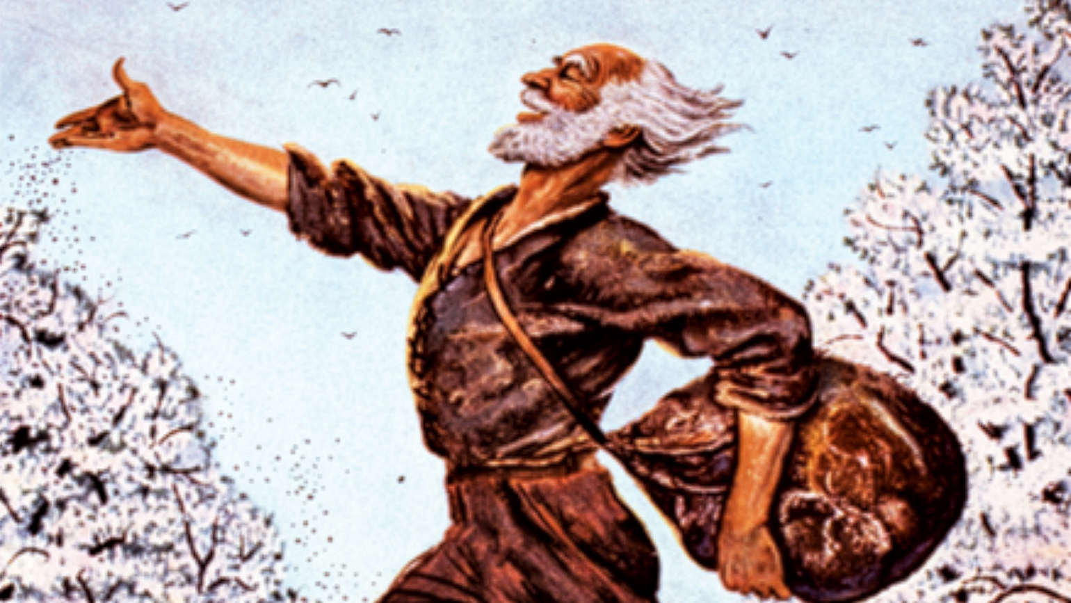 Johnny Appleseed as depicted by Floyd MacMillan Davi
