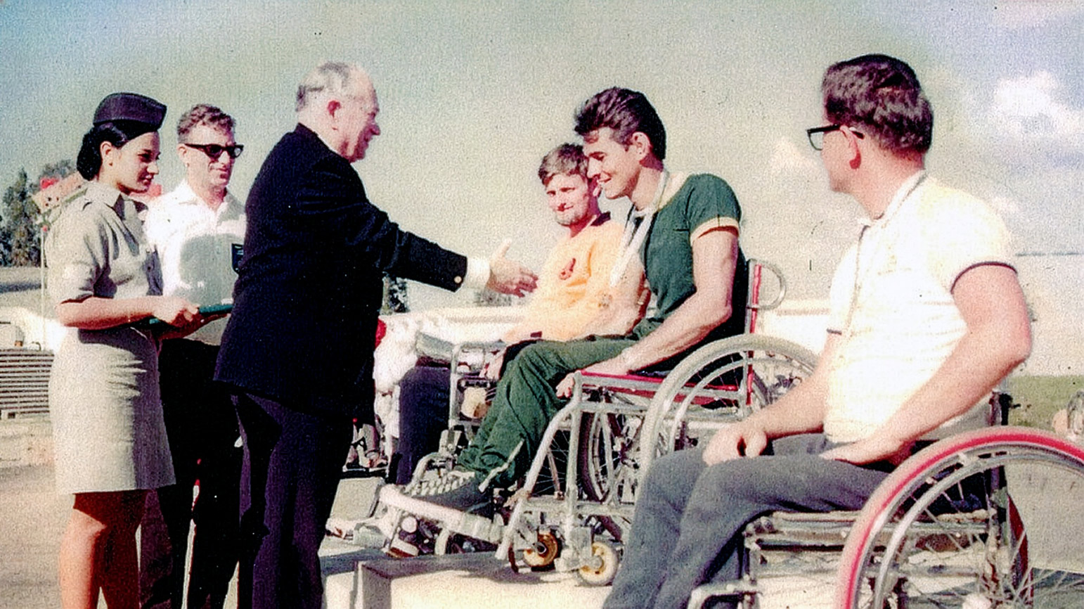 Ludwig Guttman at the 1968 Paraolympic Games
