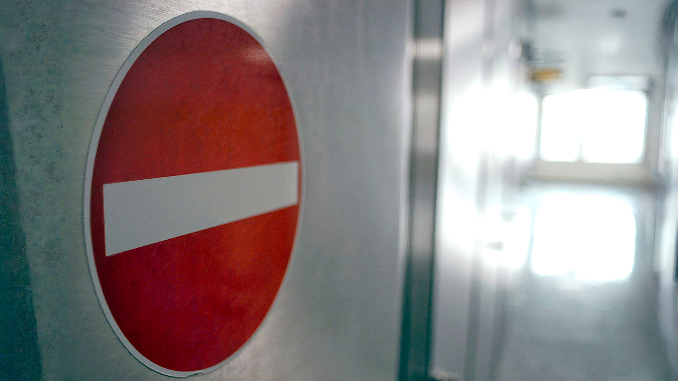 no entry sign in the hospital; Getty Images