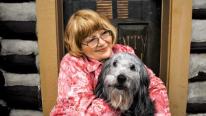 Roberta Messner with Spanky; photo by Craig Cunningham