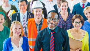 A group of diverse workers