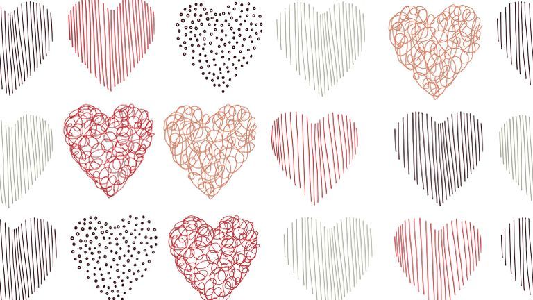 History of heart shape drawings; Getty Images
