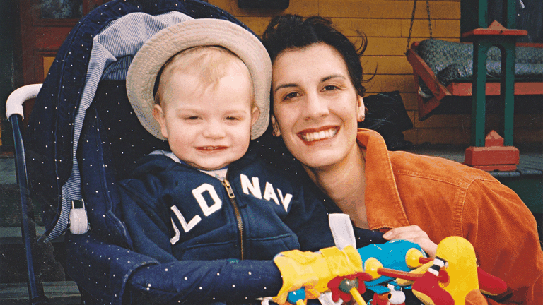 Sabra with her son Solomon; photo courtesy Sabra Ciancanelli