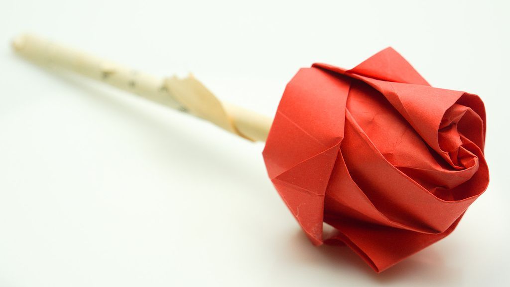 A paper rose; Getty Imges