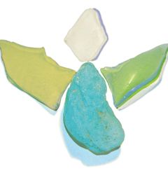 Heavenly angels help sea glass collector