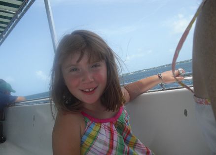 Girl on Bahamas cruise