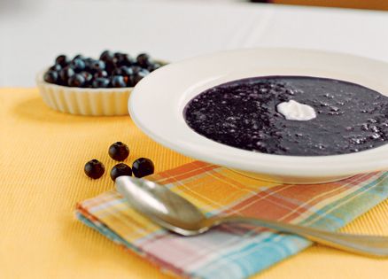 Soup recipes: Chilled Blueberry Soup