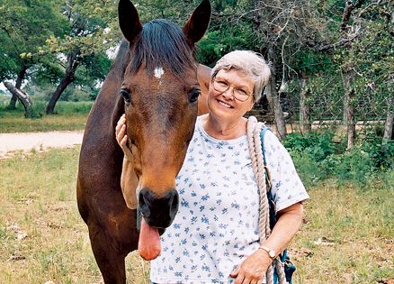 Angelic healing while caring for horse