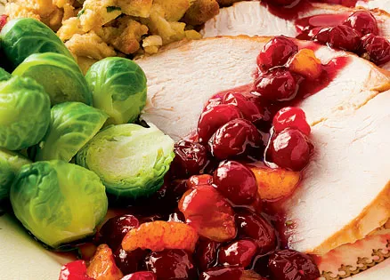 Side dish: Pomegranate Cranberry Sauce