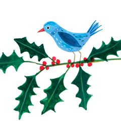 Christmas angels bring bluebird to ease her grief