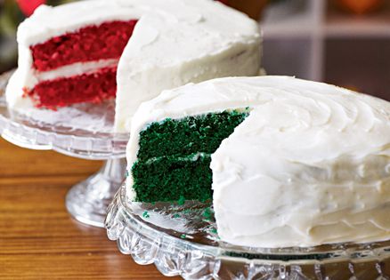 Dessert recipes: Green Red Velvet Cake