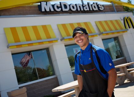 Joseph Embry brings hope and happiness to McDonald's customers