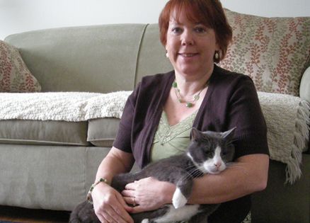 Peggy Frezon and her cat