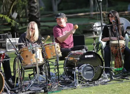 Rick Allen plays with Raven Drum Foundation