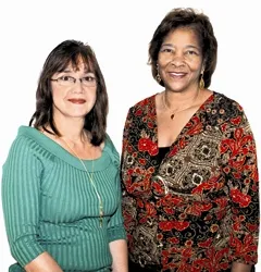 Prayer Volunteer Robin Michel and OurPrayer manager Peola Hicks