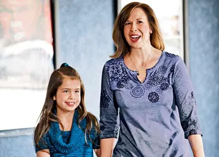 Stephanie Thompson with her daughter Micah