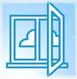 Clouds and open window: Mysterious Ways logo