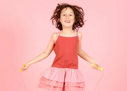 A girl joyously jumping rope inspired this Advent devotion from Patricia Lorenz.