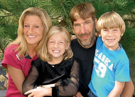 Lindsay Butler, husband Rick and children Lacey and Lars