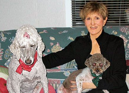 Susan Weidman and her dogs Sophie and Tex
