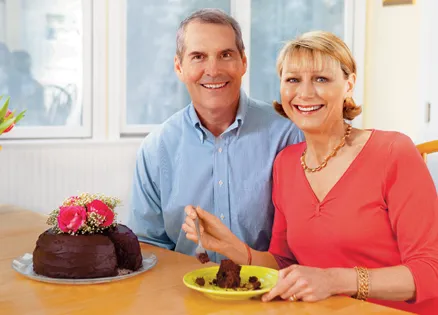 Kathryn Slattery and her husband, Tom