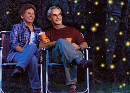 Jennie Ivey and her husband George are awed by fireflies