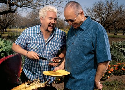 Celebrity chef Guy Fieri and his father