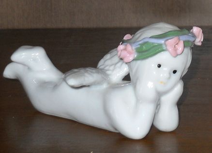 One of Carolyn's angel figurines