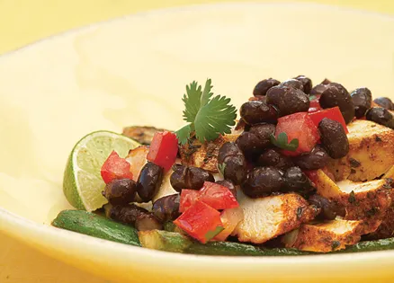 Chicken with Black Bean-Chipotle Sauce