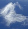 A cloud resembling an angel