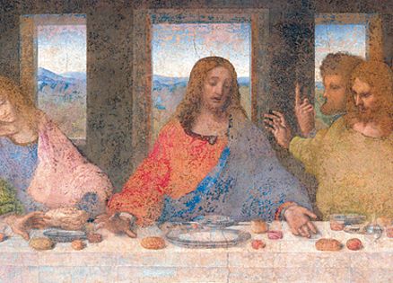 Leonardo's depiction of Christ at the Last Supper