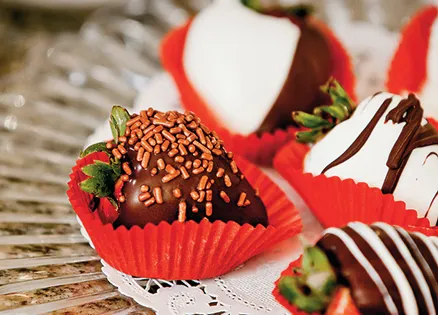 Shari's chocolate-dipped strawberries