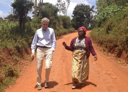 Prayer blogger Rick Hamlin with Phyllis, a pastor from Kangundo, Kenya