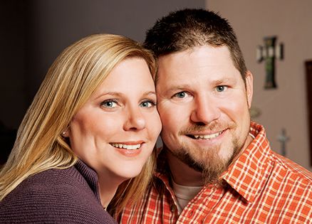 Erica Buchanan and her husband, Jeff