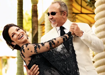 Gloria Estefan dances with her husband, Emilio