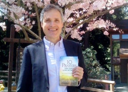 Rick Hamlin holds his new book 10 Prayers You Can't Live Without
