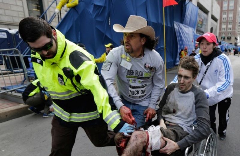 Carlos Arredondo, Boston Marathon bombing hero. Credit: Charles Krupa/AP