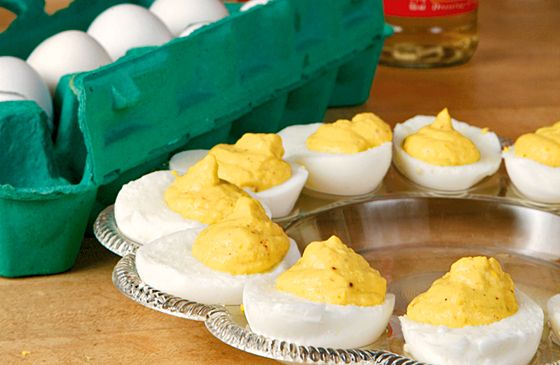 Kenna Haynie's yellow squash deviled eggs