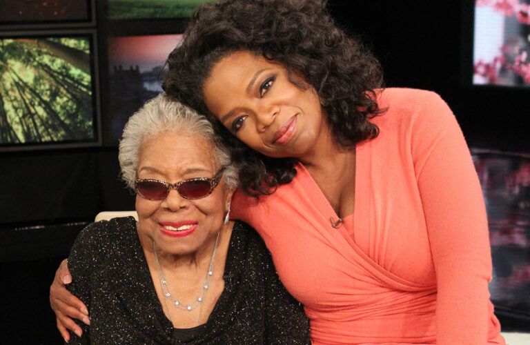 Maya Angelou and Oprah Winfrey