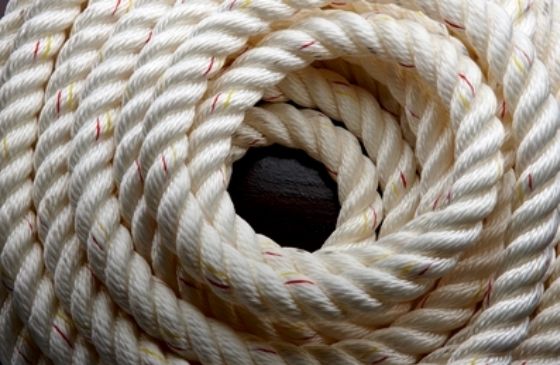 a coil of thick rope