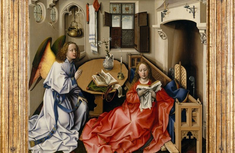 The Annunciation by Robert Campin. Photo credit: The Metropolitan Museum of Art