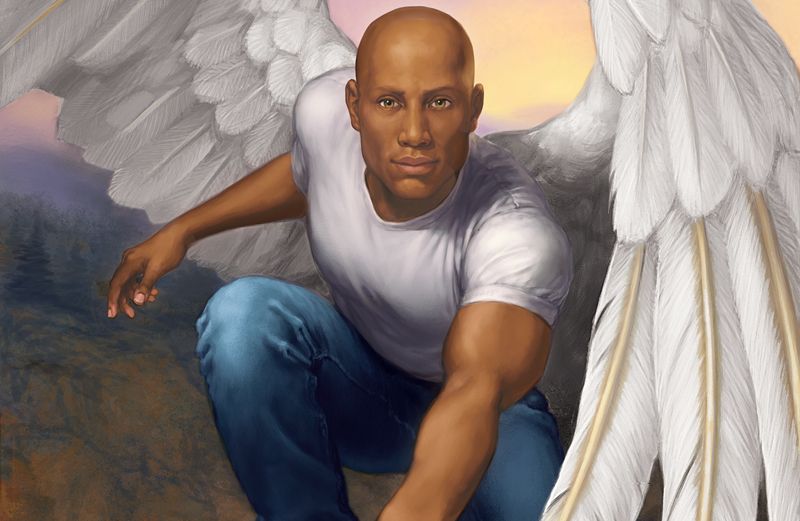 An artist's rendering of the angel who rescued Sam Marcus and his pals
