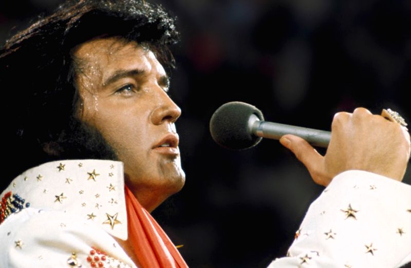 Elvis Presley performing live