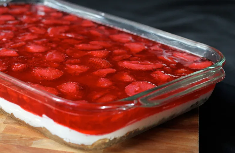 Strawberry Jell-O Pretzel Salad