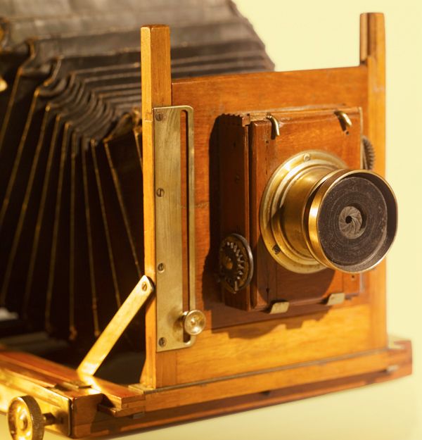 A vintage portrait camera