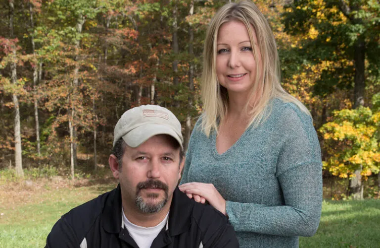 Sandra Ownbey with her husband, Jim