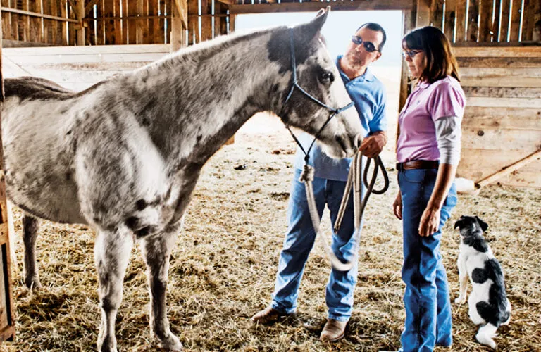 Pam and Robert with Cheyenne