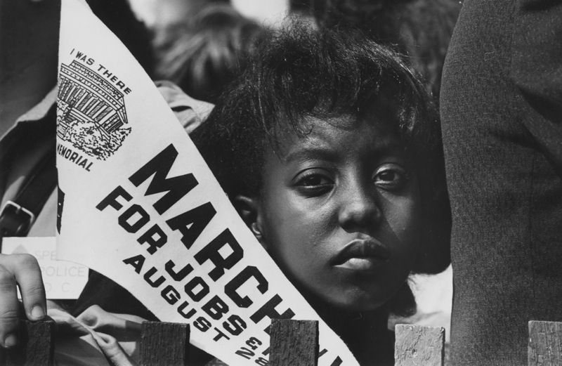 Edith Lee-Payne at the 1963 March on Washington by Rowland Scherman.